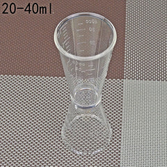 2 PCS PC Small Measuring Cup Device Double-headed Graduated Milk Tea Scale Cup Oz Measuring Tool, Large