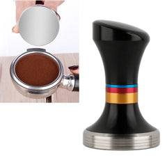 58mm CoffeeTamper Stainless Steel Coffee Powder Hammer Flat Base Powder Press