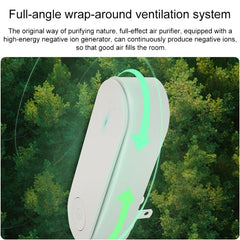 Mini Anion Air Purifier Smoke PM2.5 Remove Toilet Kitchen Air Purifier, US Plug, EU Plug