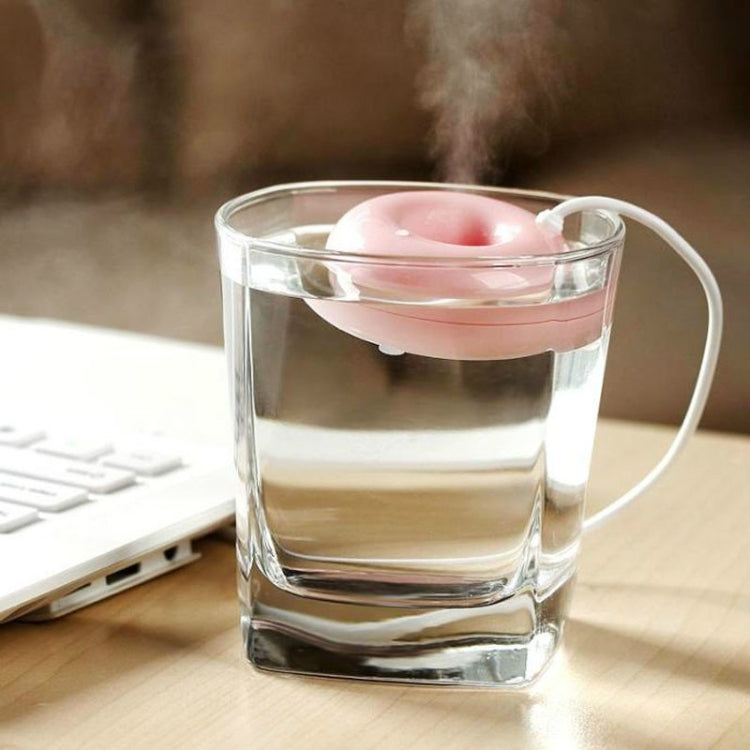 Donut Shape Mini USB Air Humidifier Aroma Diffuser Purifier, Donut Shape Pink, Donut Shape White, Donut Shape Blue