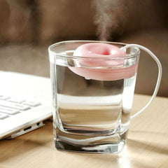 Donut Shape Mini USB Air Humidifier Aroma Diffuser Purifier, Donut Shape Pink, Donut Shape White, Donut Shape Blue