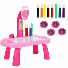 Intelligent Children Projector Early Education Learning Drawing Board Game Puzzle Painting Toy Set