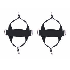1 Pair Fitness Shoe Cover Pull Rope Fitness Equipment Straps, 1 Pair Pull Rope (Black)