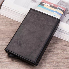 Magnetic RFID Bag Multifunctional Aluminum Automatic Pop-up Credit Card Package