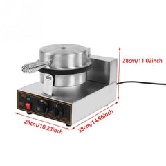 Electric Waffle Maker Egg Roll Maker DIY Ice Cream Cone Machine Crispy Omelet Machine, US Plug, UK Plug