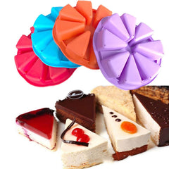DIY Silicone Eight-point Triangle Mould Silicone Cake Mold Baking Tool, Random Color Delivery, Eight-point Triangle Mould