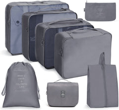 Travel Storage Bag Set Folding Storage Bag, 8 In 1 Toiletry Bag, 9 In 1 Cosmetic Bag, 9 In 1 Toiletry Bag