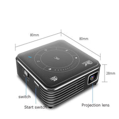 P11 4K HD DLP Mini 3D Projector 4G + 32G Smart Micro Convenient Projector, UK Plug, AU Plug