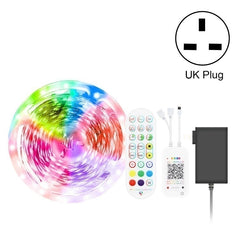 Bluetooth Suit Smart Music Sound Control Light Strip Waterproof 5050 RGB Colorful Atmosphere LED Light Strip With 24-Keys Remote Control, 5M 150 LEDs, 5M 300 LEDs, 10M 300 LEDs, 10M 600 LEDs, 15M 450 LEDs, 20M 360 LEDs