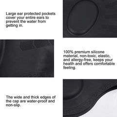 Silicone Ear Protection Waterproof Swimming Cap for Adults with Long Hair, Long Hair Swimming Cap(Black), Long Hair Swimming Cap(Blue), Long Hair Swimming Cap(Pink), Long Hair Swimming Cap(Silver), Long Hair Swimming Cap(Yellow)                        ...