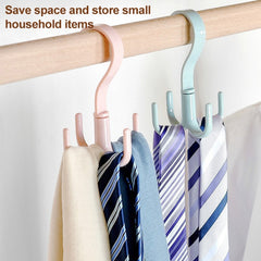 Rotatable Tie Belt Wardrobe Storage Hook, Tie Belt Hook
