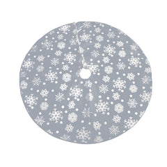 Christmas Decorations Snowflake Tree Skirt Christmas Tree Accessories Decoration, Snowflake Tree Skirt