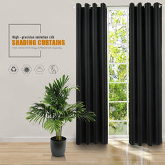 High-precision Curtain Shade Cloth Insulation Solid Curtain, 52x84（132x213）, 52x95 Inch（132x240CM）