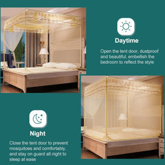 Household Free Installation Thickened Encryption Dustproof Mosquito Net, 150x200 cm Bed Back, 180x200 cm Bed Back, 180x220 cm Bed Back, 200x220 cm Bed Back