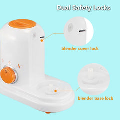 2 PCS Food Supplement Cooking Mixing One Multifunctional Electric Mini Baby Food Cooking Machine, Food Supplement