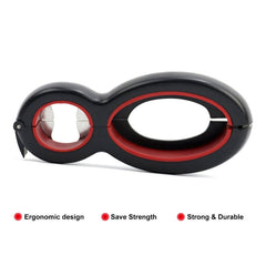 2 PCS 6 in 1 Multi-Function Twist Bottle Opener All in One Jar Gripper Wine Beer Lid Twist Off Jar Opener Claw, Bottle Opener