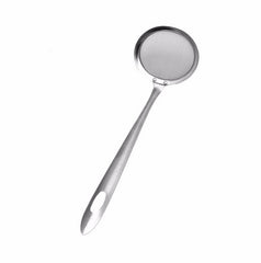2 PCS Kitchen Stainless Steel Mesh Skimmer Vegetable Residue Oil Mesh Colander Strainer, Size: 19x7.3x6.2cm, 19x7.3x6.2cm