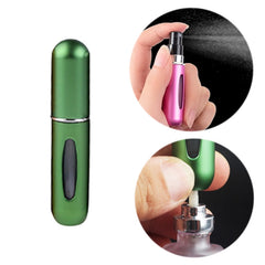 Portable Mini Aluminum Refillable Perfume Bottle Spray Empty Cosmetic Containers Atomizer, Capacity:5ml, Metal