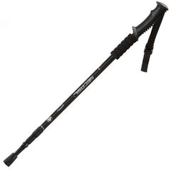 NECASIL Three-section Aluminum Alloy Straight Handle Retractable Trekking Trekking Pole, Three-section (Black), Three-section (Red), Three-section (Blue), Three-section (Silver)