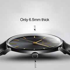 KEMANQI Simple Ultra-thin Waterproof Steel Mesh Belt Quartz Watch for Men, Ultra-thin black shell black dial black band, Ultra-thin black shell blue dial black band, Ultra-thin Rose gold shell black dial black band                                      ...