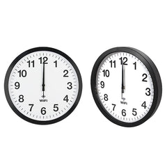 Smart Network Automatic Time Synchronization Wifi Wall Clock Modern Minimalist Silent Living Room Clock, 12 inch, 14 inch, 16 inch