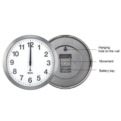 Smart Network Automatic Time Synchronization Wifi Wall Clock Modern Minimalist Silent Living Room Clock, 12 inch, 14 inch, 16 inch