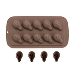 Halloween Cartoon Baking Set Chocolate Mold, Skull Shape, Pumpkin Head Shape, Bat Shape