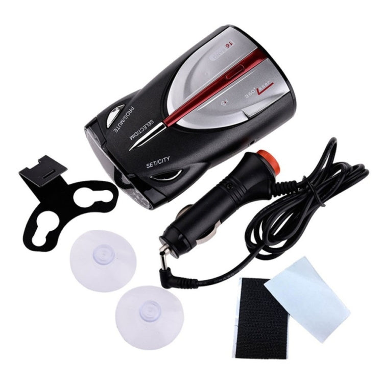 12V Laser Anti Radar Car Detector 360 Degree Led Display Police Speedometer Voice Alert/Alarm, 360 Degree