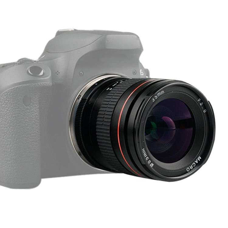 Lightdow 35mm F2.0 Wide-Angle Lens Full-Frame Portrait Micro SLR Manual Fixed Focus Lens, 35mm F2.0
