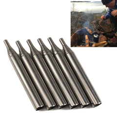 Camping Survival Blow Fire Tube Emergency Fire Starting Retractable blowpipe, 8 Sections