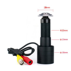 800TVL CVBS Analog door cat eye Color wide view Door Viewer Camera Adjustable Home Security Camera