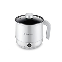 Multi-Function Electric-Cooker Mini Dormitory Student Cooking Rice Stir Frying Non-Stick Pot, 110V US Plug, White Manual Single Pot, White Manual Style with Steaming Grid, White Smart Single Pot, White Smart With Steaming Grid, Green Manual Single Pot ...
