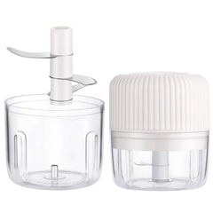 Household Vegetable Cutting Electric USB Garlic Masher Baby Mini Cooking Machine Baby Food Supplement Machine, 250ml, 100ml + 250ml, 100ml