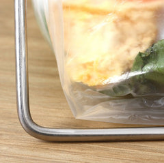Stainless Steel Kitchen Foldable Storage Rack Plastic Bag Towel Trash Can Holder, Trash Can Holder