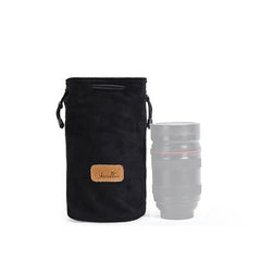 S.C.COTTON Liner Shockproof Digital Protection Portable SLR Lens Bag Micro Single Camera Bag, Round Black M, Round Khaki S, Round Blue S, Round Gray S, Round Brown S, Round Black S