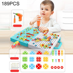 Children Screw-Tightening Electric Drill Toy Manual Assembly Toolbox, Style:, 2D Plane + Manual Drill (188 PCS), 2D Plane + Electric Drill (189 PCS), 3D + Manual Drill (275 PCS), 3D + Electric Drill (276 PCS), 3D + Electric Drill (316 PCS)             ...