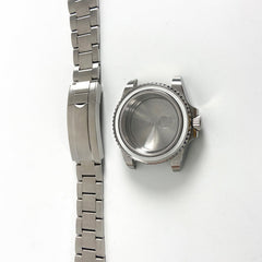 For ETA2836/Pearl 3804 Movement 867 GMT Watch Accessories 40MM Stainless Steel Case, Blue Red, Black Blue, Black Red, Black