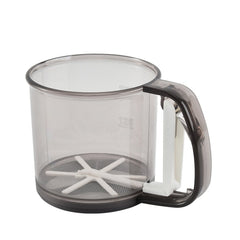 Convenient Hand-Held Flour Sieve Icing Sugar Sieve Baking Tool, Translucent Brown