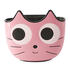 Kitchen Cartoon Multifunctional Sink Drain Hanging Bag Adjustable Buckle Bathroom Storage Basket, Pink, Blue, Green