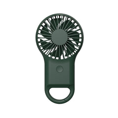 Handheld Pocket Mini Small Fan Portable Charging Outdoor USB Fan With 7 Color Light, Pink, ArmyGreen, Orange