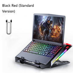 MC X500 Laptop Radiator Heightening Bracket Cooling Base, Black Red Standard Version, Sea Blue Standard Version