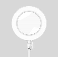 USB Desktop LED Ring Light Welding Auxiliary Magnifying Glass Lighting Desk Lamp, USB (White)