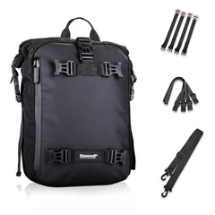 Rhinowalk Multi-Function Motorcycle Rear Seat Bag Combination Rear Shelf Pannier, Black 10L, Yellow 10L, Black 20L, Yellow 20L, Black 30L, Yellow 30L