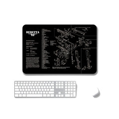 2 PCS Heat Transfer Non-Slip Single-Sided Office Gaming Mouse Pad, 4mm, 5mm