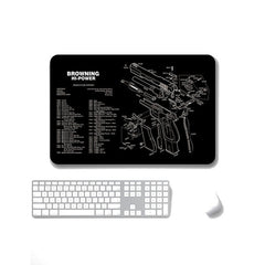 2 PCS Heat Transfer Non-Slip Single-Sided Office Gaming Mouse Pad, 4mm, 5mm