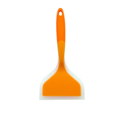 Silicone Nonstick Spatula Wide Mouth Steak Pizza Spatula Kitchen Tool, Green + Green, Pink + Green, Blue + Pink, Orange + Orange