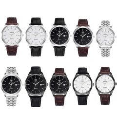 YAZOLE 308 Luminous Quartz Watch Men Watch, White Tray Brown Belt, White Tray Black Belt, Black Tray Black Belt, Black Tray Brown Belt, White Tray Silver Steel Strip, Black Tray Silver Steel Strip, Black Shell Black Tray Black Belt                     ...