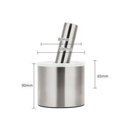 Kitchen 304 Stainless Steel Garlic Masher Spice Bean Nut Grinder, Straight Shape, Waist Shape, Drum Shape, Big Bowl Shape, Large Drum Shape