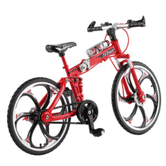 1:8 Scale Simulation Alloy Bicycle Model Mini Bicycle Toy Decoration, Folding-Blue, Folding-Red, Folding-Yellow, Mountain Bike-Red, Mountain Bike-Yellow, Race Bike-Red, Race Bike-Black, Race Bike-Yellow, Road Bike-Pink, Road Bike-Green, Road Bike-Blue ...