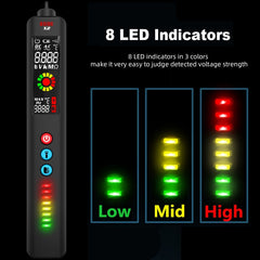 BSIDE X2 Three-Mode Smart Multimeter Electric Pen Infrared Thermometer with Flashlight Lighting, X2